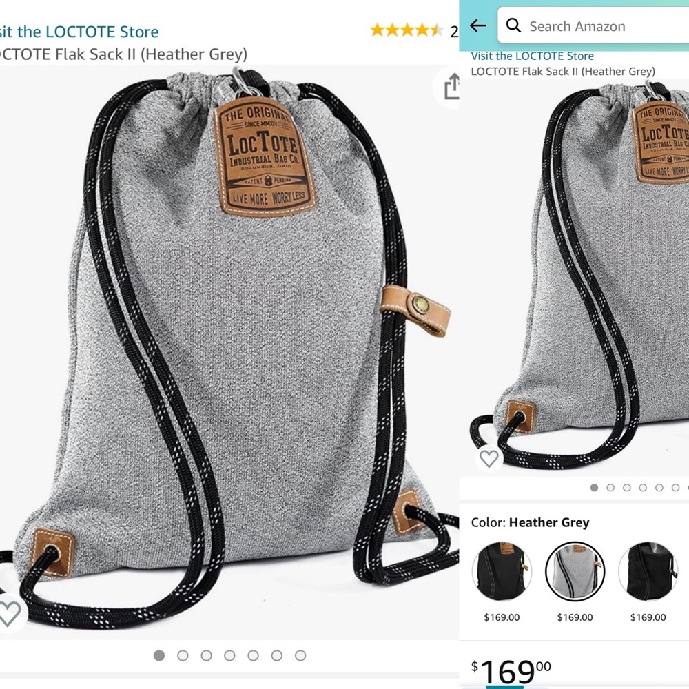 NWOT Loctote Flak Sack